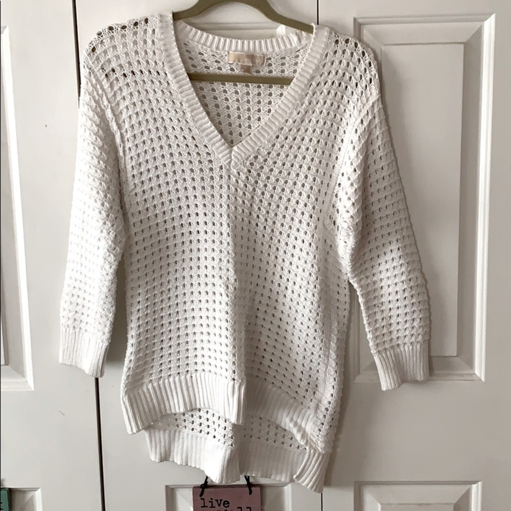 Michael Kors White Knitted Sweater